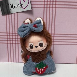 Labubu v4 strawberry overall